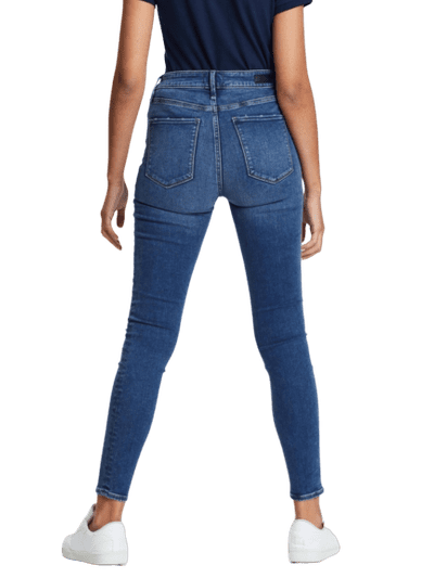 Abercrombie And Fitch Super Skinny High Rise Simone Jeans Destroy Blue Pockets